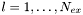 $l=1,\ldots,N_{ex}$